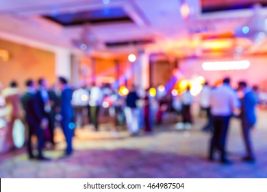 Abstract Blur People In Party And Concert, Nightlife Sociability Lifestyle Concept