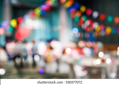 Abstract Blur People In Party, Sociability Lifestyle Concept