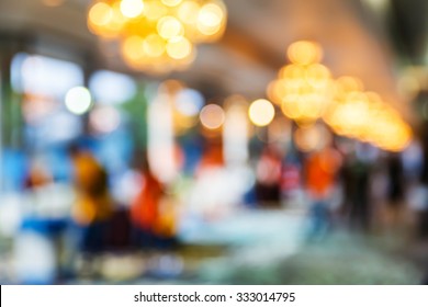 Abstract Blur People In Party, Sociability Lifestyle Concept