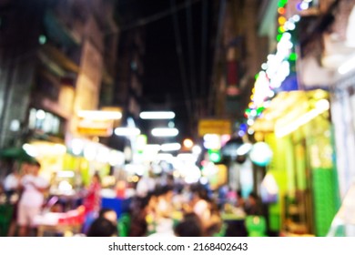 Abstract blur people in street food, nightlife sociability lifestyle concept - Shutterstock ID 2168402643
