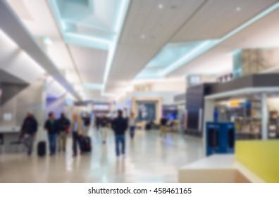 Abstract blur of  San Francisco International Airport
