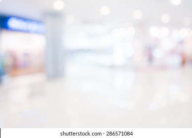 Abstract blur shopping mall background - vintage filter