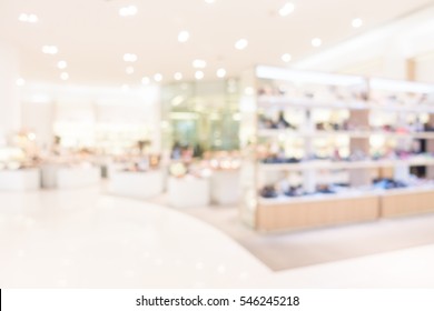Abstract blur shopping mall and retail store interior for background
