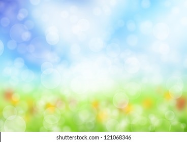 Abstract Blur Spring Background