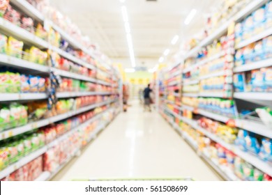 Abstract blur supermarket and retail store in shopping mall interior for background - Shutterstock ID 561508699