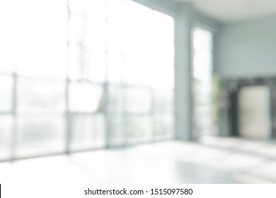 Abstract Blur White Doctor Medical Office Room Background Concept For Blurry Space Grey Modern Hospital Dentist Clinic, Light Clean Interior Lift University, Glare Bright Window Hallway Building