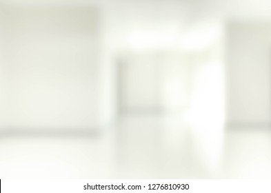 Empty Blur White Corridor Hallway Modern Stock Illustration 1904130475