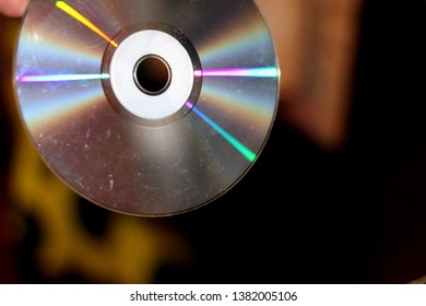 abstract blurred background of compact disc