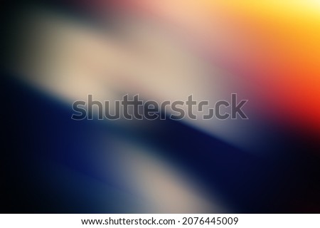 Abstract blurred background, dark soft, orange and blue spots. Background for design.