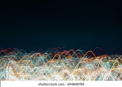 abstract, blurred background. , defocused in the dark night.
