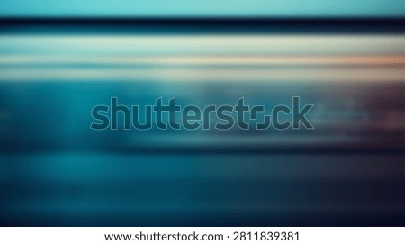 Abstract blurred background with horizontal lines and gradient colors in blue and orange tones, creating a sense of motion and depth.
