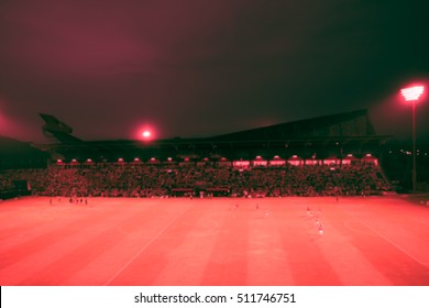 abstract blurred background of stadium.