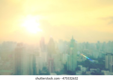 Abstract blurred beautiful city background.