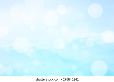 Abstract blurred bokeh background of sky