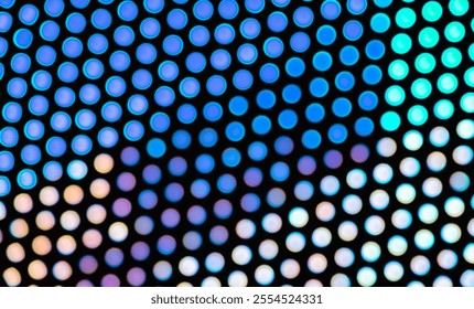 Abstract blurred circle lights panel background. Holiday decorations. Pattern for design.