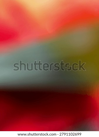 Abstract blurred color gradient background in red green and teal tones
