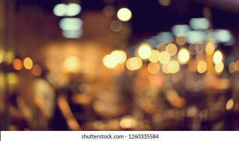 abstract blurred contemporary interior of coffee cafe and restaurant bar background in autumn season festival concept - Powered by Shutterstock