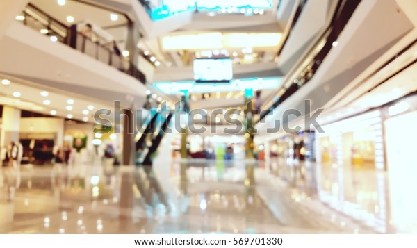 デパートやショッピングセンターのモールの抽象的なブラー 背景で使用するぼかした画像 の写真素材 今すぐ編集