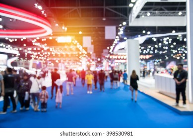 abstract blurred event with people for background
