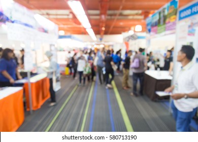 Abstract blurred event with people for background.