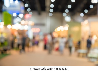 Abstract Blurred Furniture Home Decor Expo Background