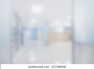 Abstract Blurred Hospital And Clinic Interior For Background