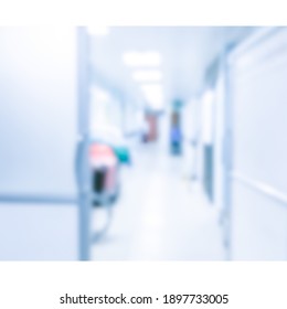 Abstract Blurred Hospital And Clinic Interior For Background