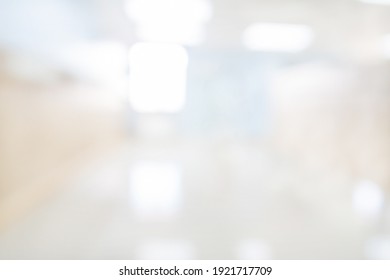 Abstract blurred hospital and clinic interior for background