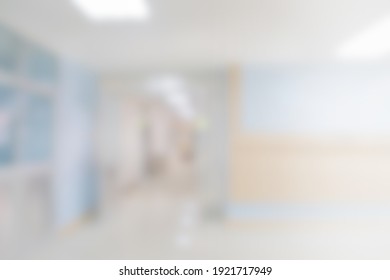 Abstract blurred hospital and clinic interior for background