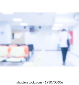 abstract blurred hospital and clinic interior for background  