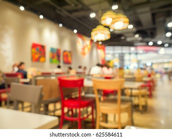 Abstract Blurred Ice Cream Shop For Background