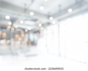 Abstract blurred modern workspace background, white indoor interior office or hospital with window and the light with copy space. Blurry backgrounds for advertising and business presentation. - Shutterstock ID 2234690923