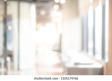 Abstract blurred office interior room. blurry working space with defocused effect. use for background or backdrop in business concept - Shutterstock ID 1105174766