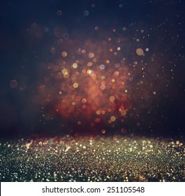 Glitter Vintage Lights Background Gold Silver Stock Photo 226746934 ...