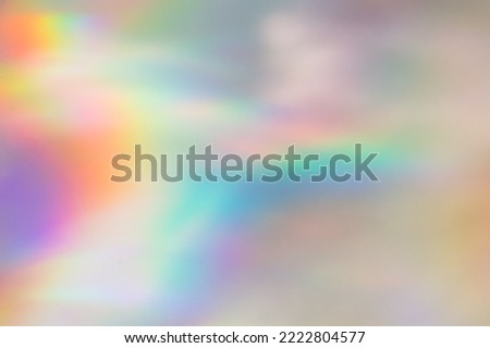 Abstract blurred prism effect, holographic light, rainbow background