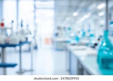 Abstract blurred science lab interior room. blurry working space with defocused. - Powered by Shutterstock