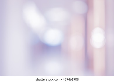 Abstract Blurred Soft Bright Purple Of Office Background Concept.