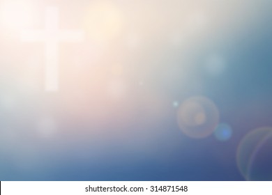 Abstract blurred textured background with cross