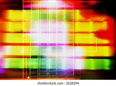abstract blurred yellow blocks pattern