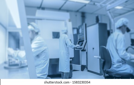 Abstract, blurry, bokeh background, image for the background. Medicine, pharmacy, public health and the concept of pharmacy and the manufacture, laboratory science.