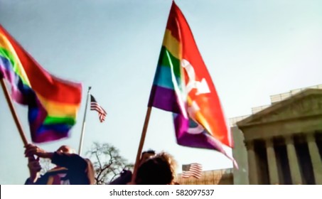 Abstract, blurry, bokeh background, image for the background. The movement, the LGBT community