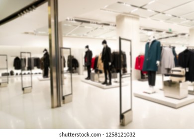 Abstract Blurry or Defocus Background of Fashion store. Shopping background