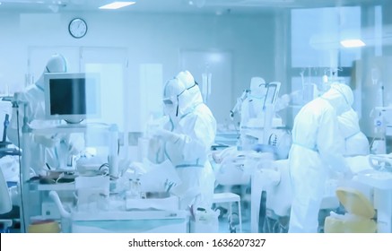Abstract, blurry, out of focus image for media and internetа.The concept of control and prevention with the coronavirus growing epidemic in the world - Shutterstock ID 1636207327