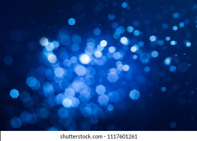 Abstract  bokeh blue backlight background.