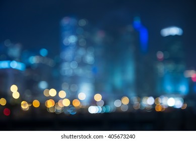 Abstract bokeh night garden in city background - Shutterstock ID 405673240