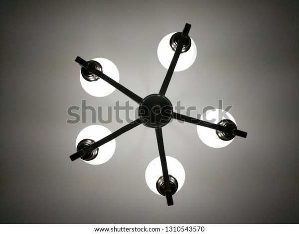 Abstract Bottomup Representation Modern Ceilingmounted Chandelier