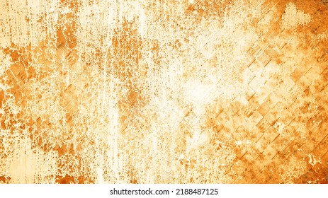 Abstract Brown Orange Rusty White Spotty Grunge Old Aged Peeled Off Rust Metal Steel Cubes Blocks Wall Texture - 3D Rendering Background Creative Design