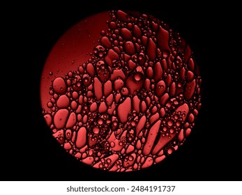 abstract cells under microscope science background