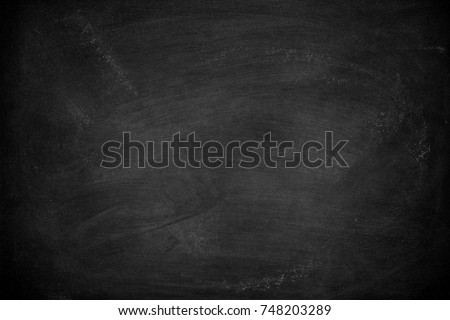 Abstract Chalk rubbed out on blackboard or chalkboard texture. clean school board for background or copy space for add text message.  ストックフォト © 