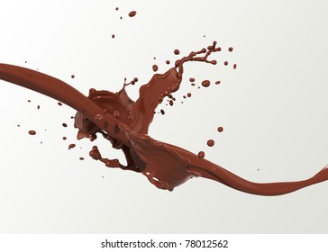 abstract chocolate splash